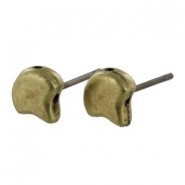 Cymbal ™ DQ metall Ohrstecker Alopronia für Ginko Perlen - Antik Bronze